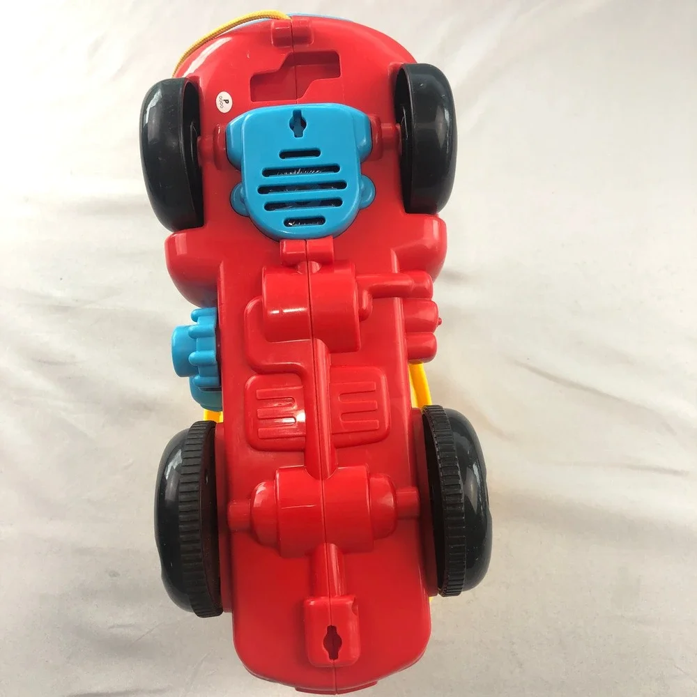 VTech Drop and Go Dump Truck Red Yellow Toddler Learning Toy Pull Along Truck